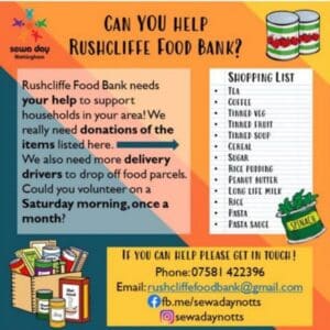 Sewa Day Foodbank List
